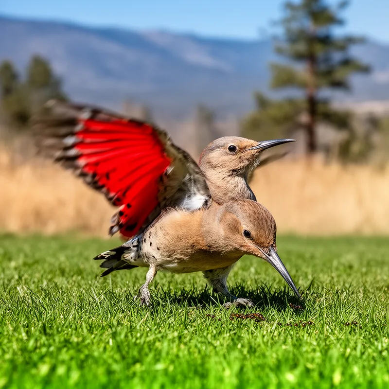 red-shafted flicker