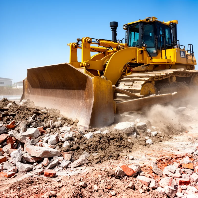 to bulldoze