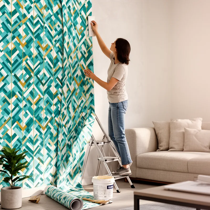 to wallpaper the living room