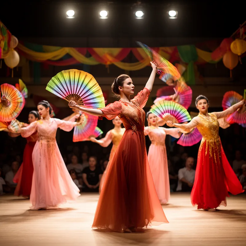 fan dance