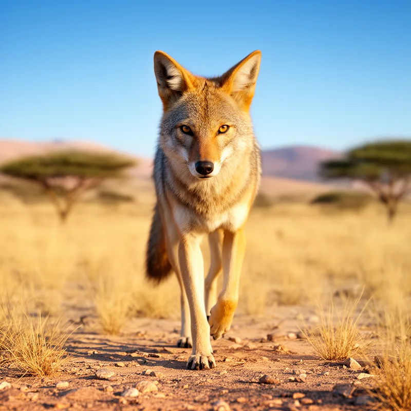 African golden wolf