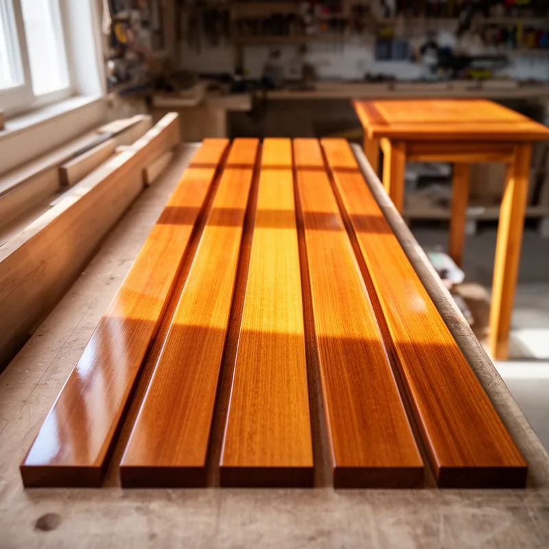 polished lumber