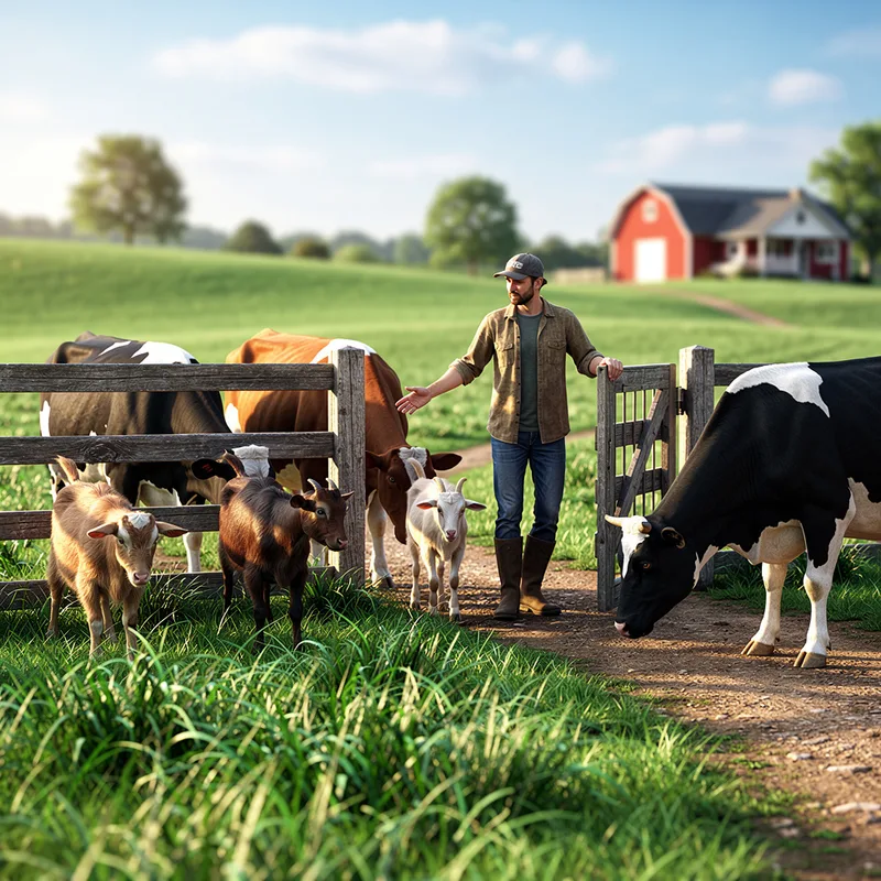 to pasture