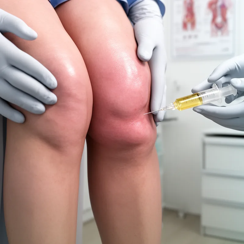 water on the knee