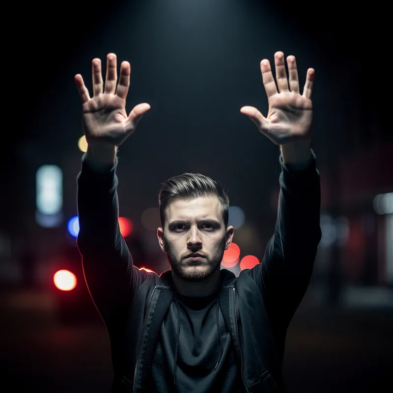 to put hands up