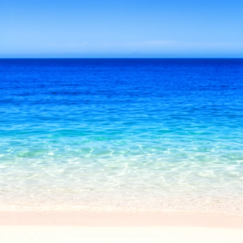 clear blue sea