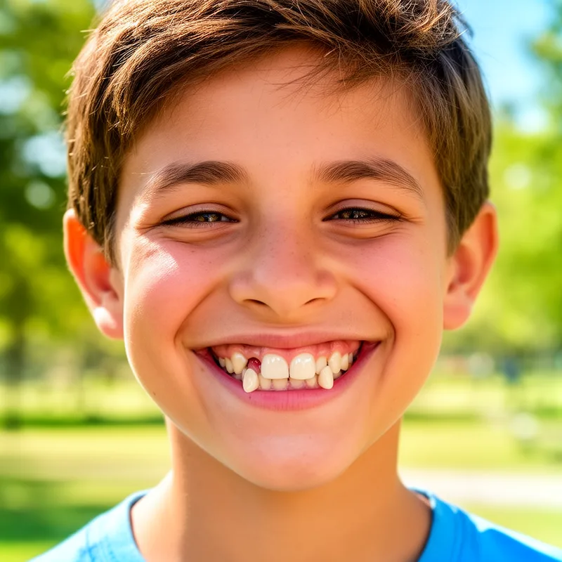 bucktoothed smile