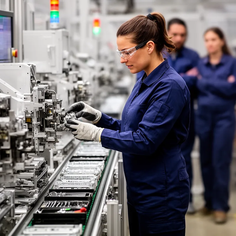 skilled workwoman
