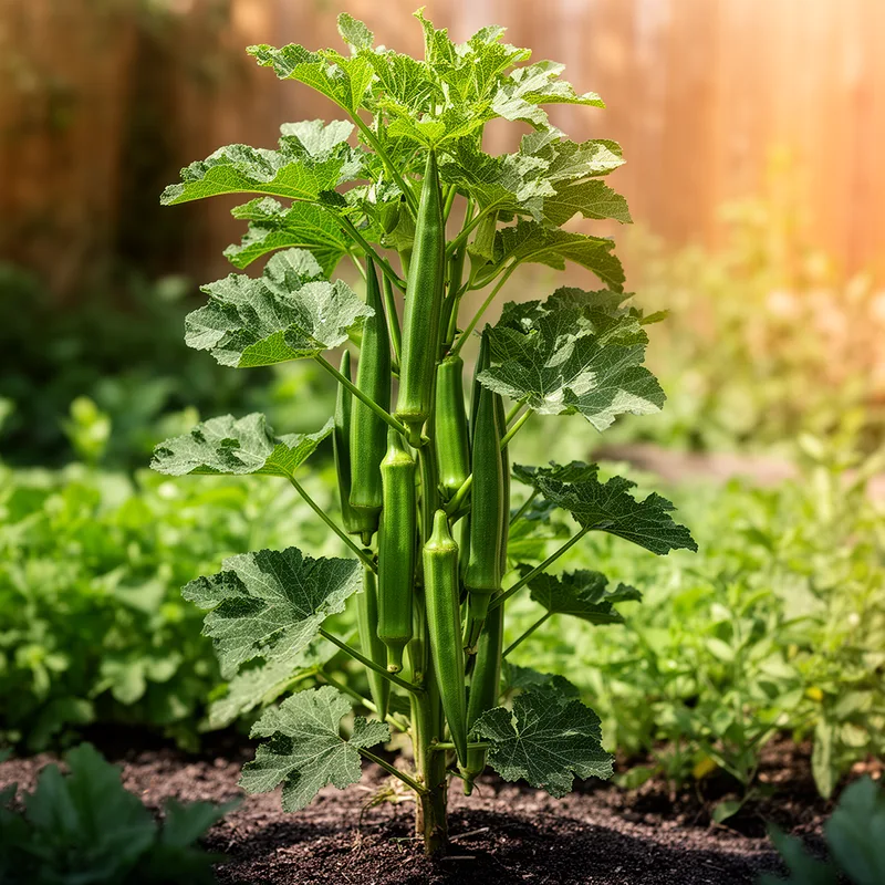 okra plant