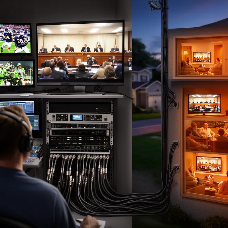 to cablecast