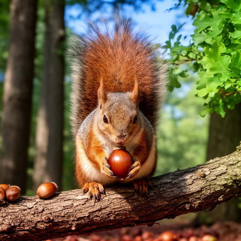 cat squirrel