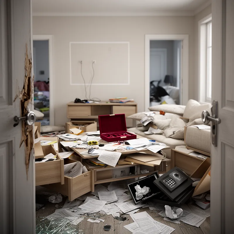 ransacked