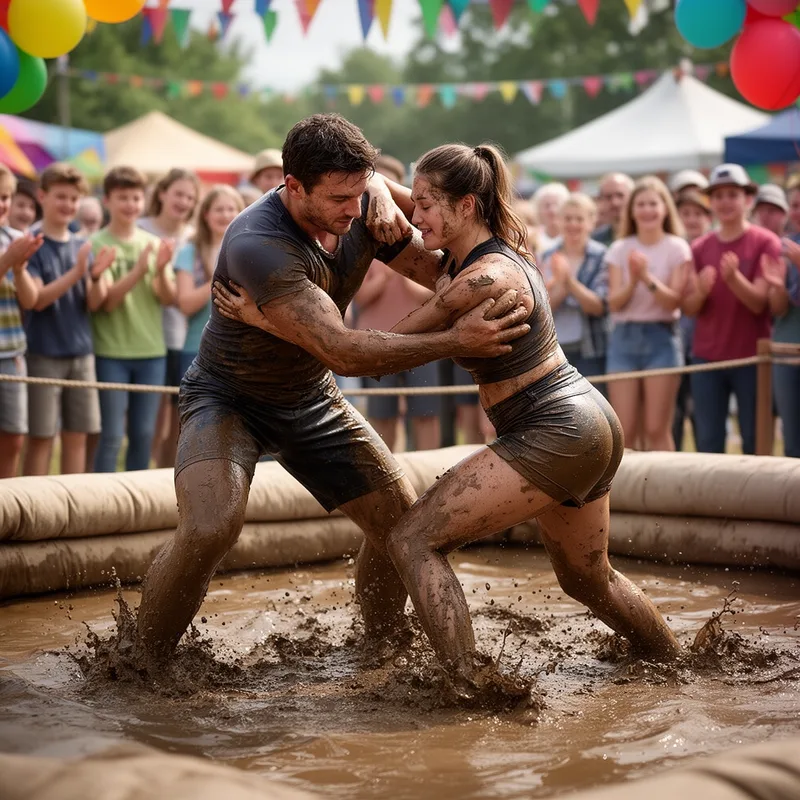to mudwrestle