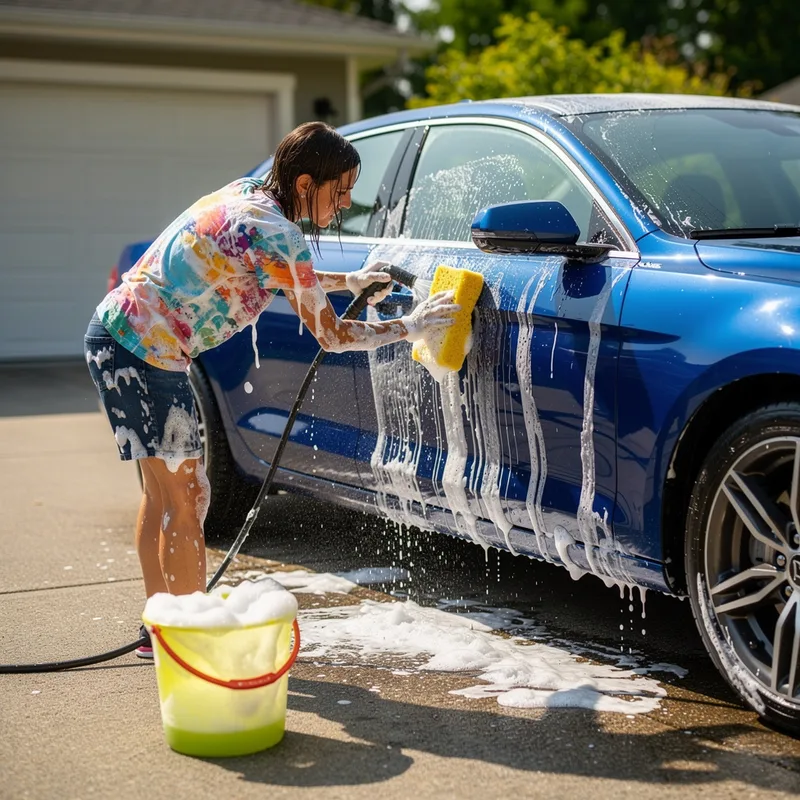 to wash a car