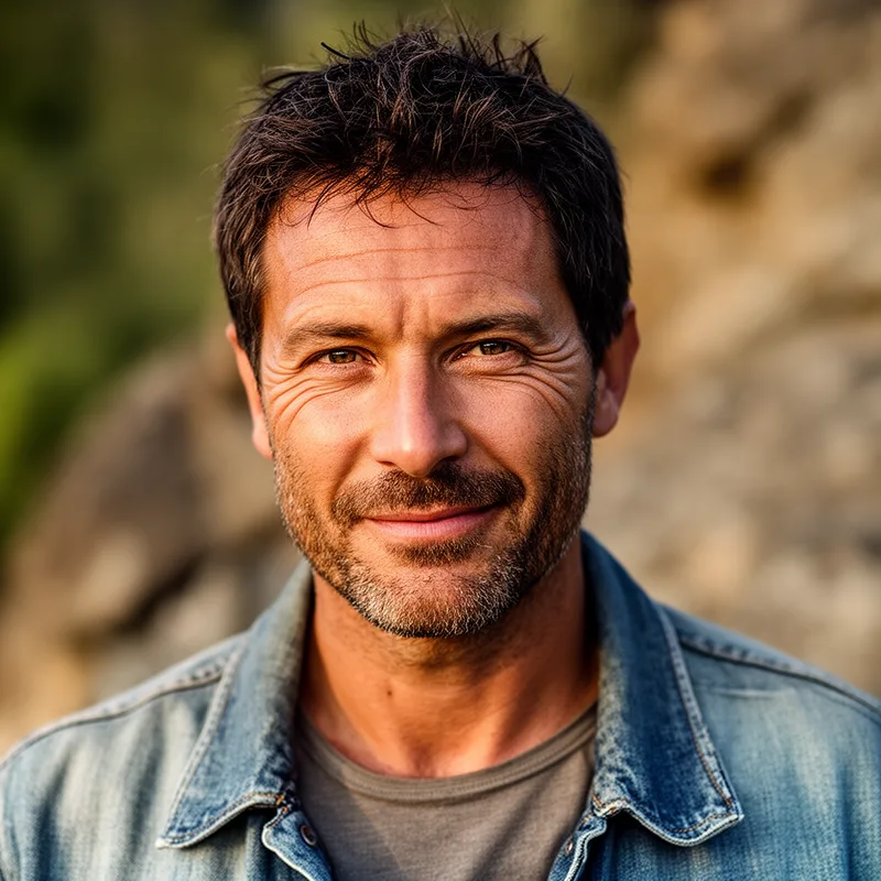 rugged look