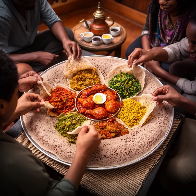 Ethiopian meal