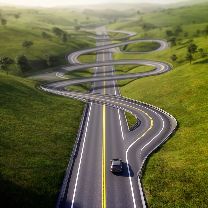 curvy road