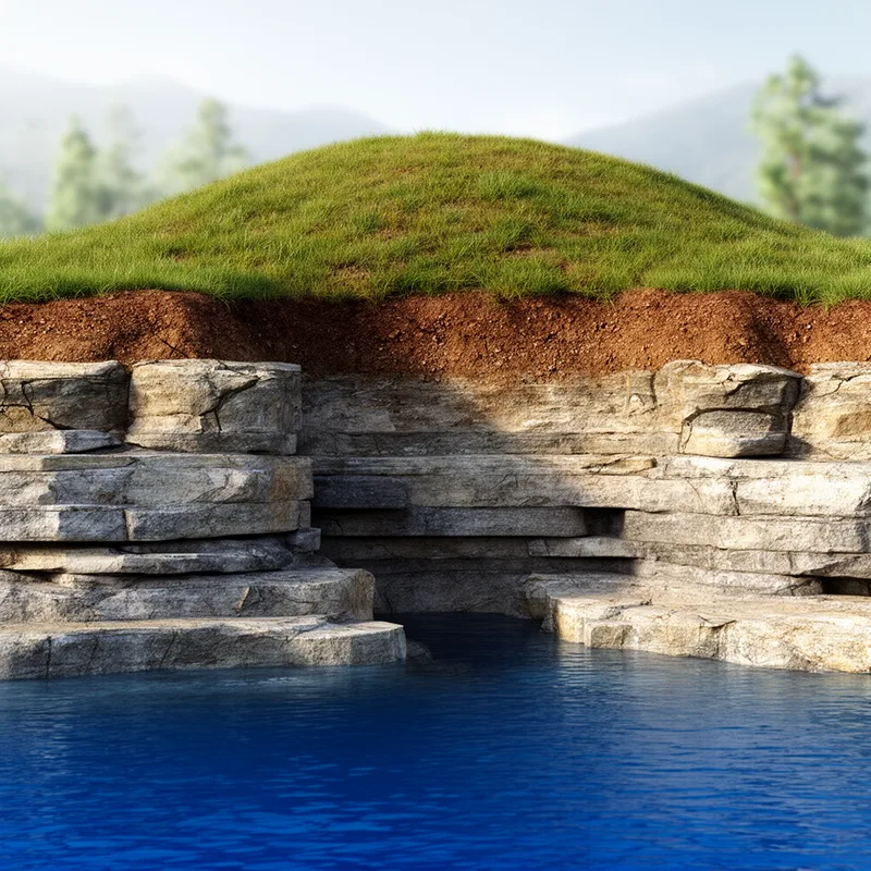 to outcrop
