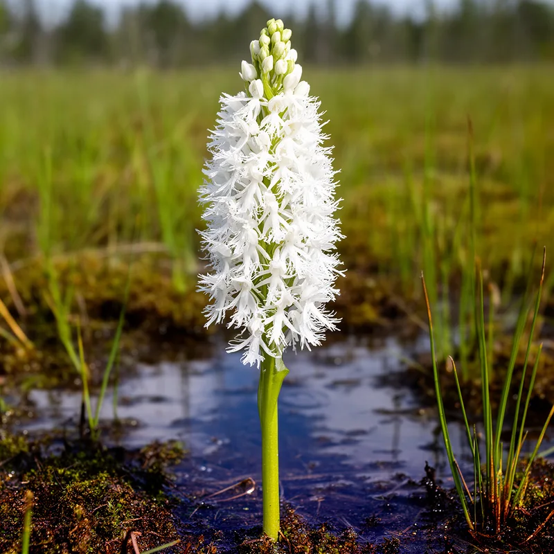 white fringed orchis