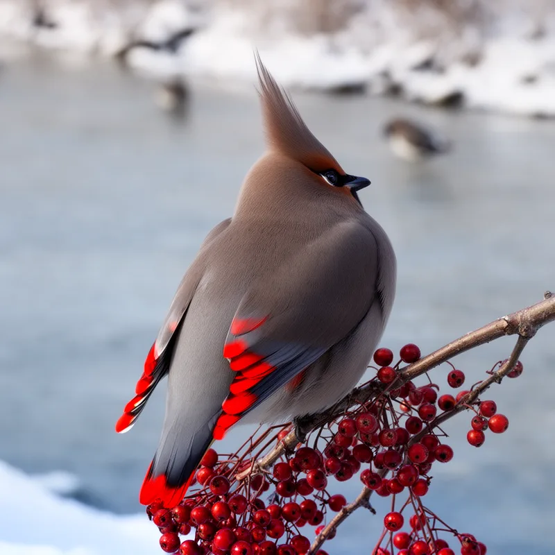 Bohemian waxwing