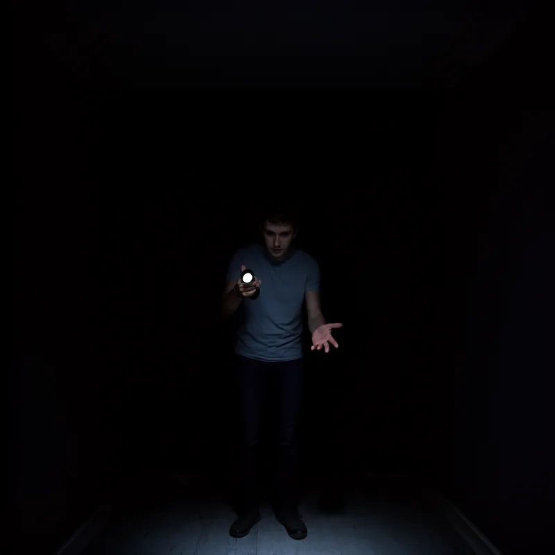 pitch blackness