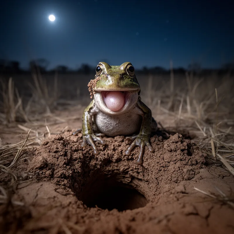 lowland burrowing treefrog