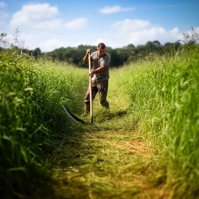 to mow a swath