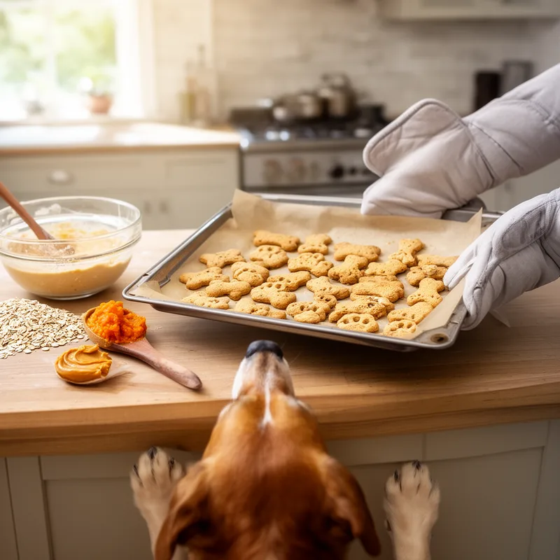 homemade dog biscuit