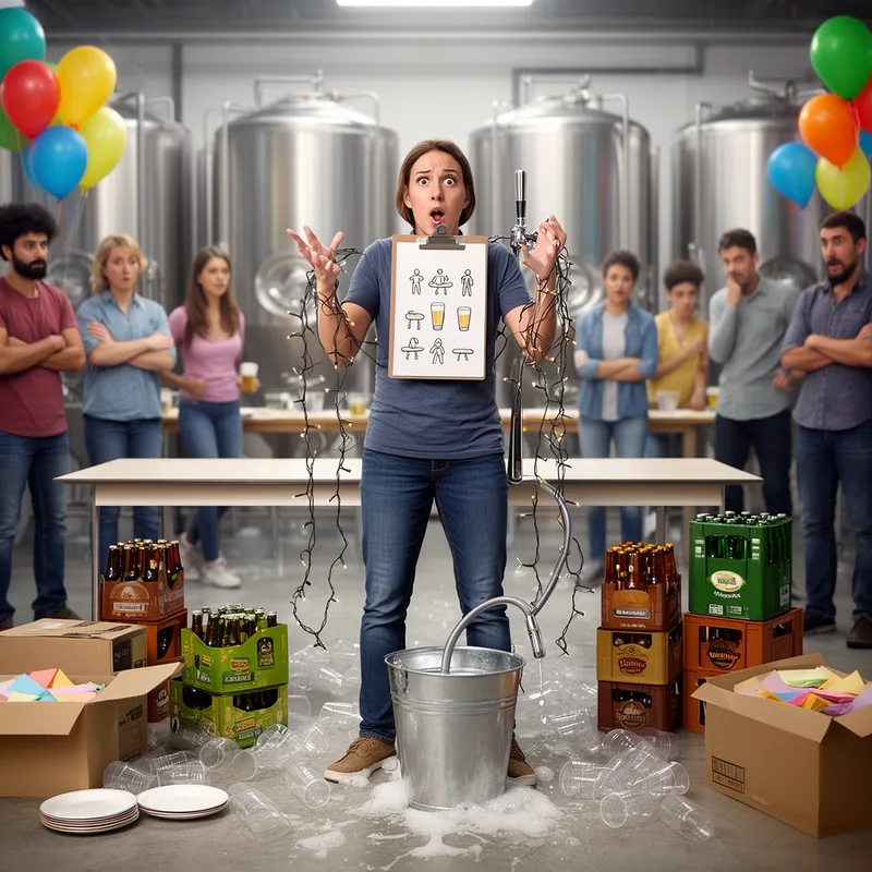to organise a piss-up in a brewery