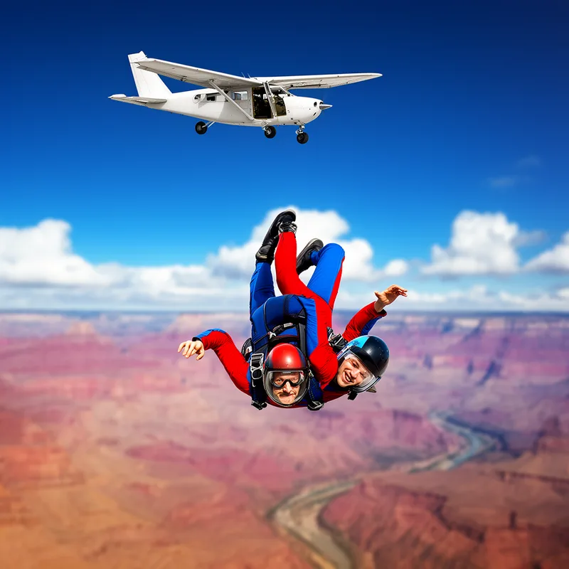to sky dive