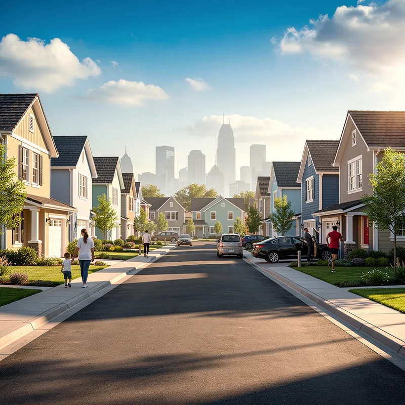 suburban area