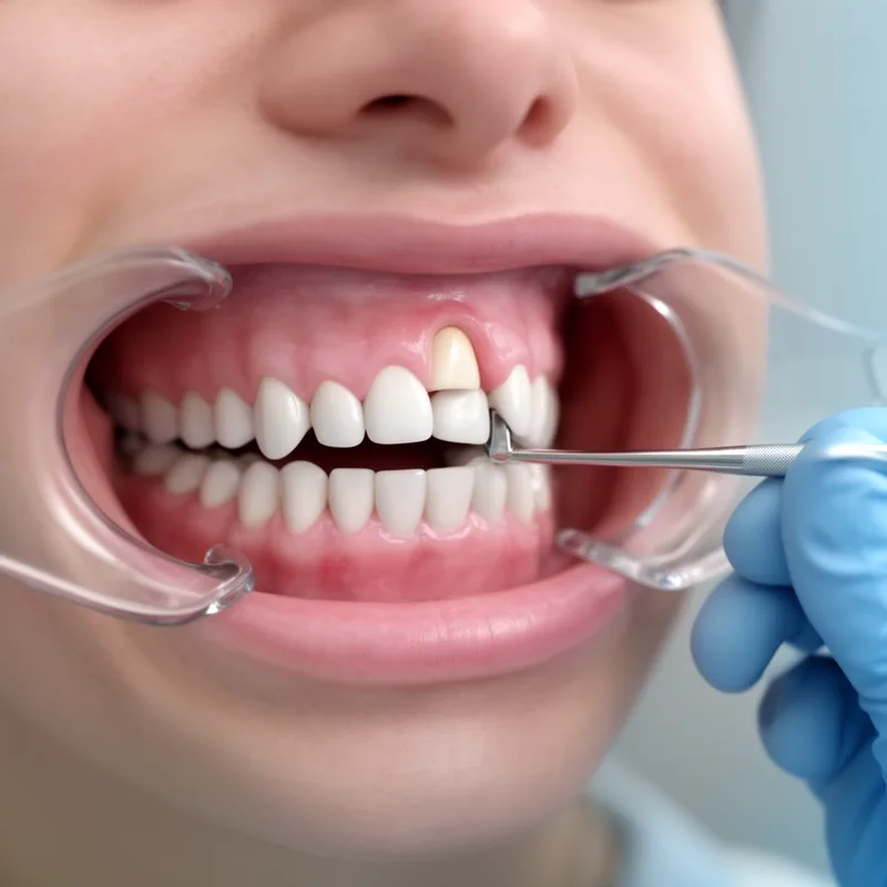 malposed tooth