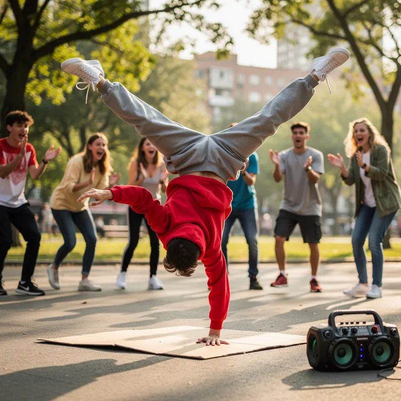 to break-dance