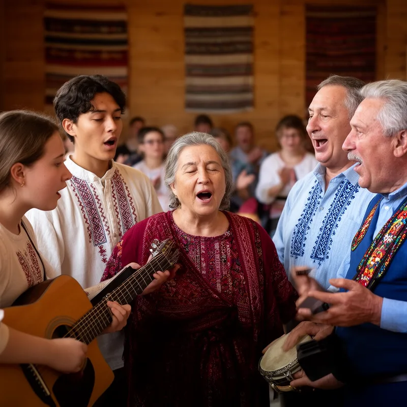 folk singing