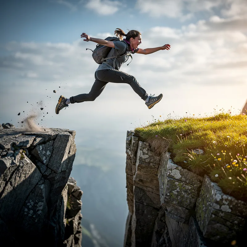 to take a leap