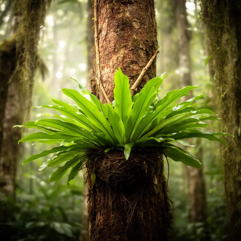 climbing bird's nest fern