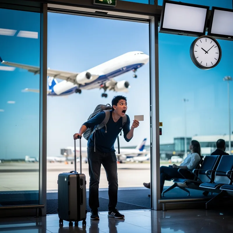 to miss a flight