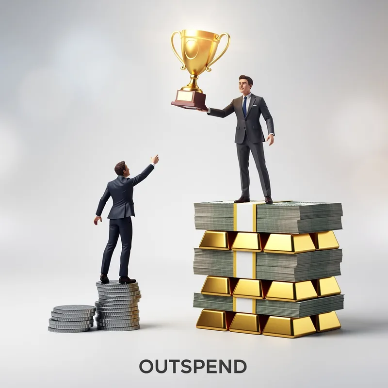 to outspend