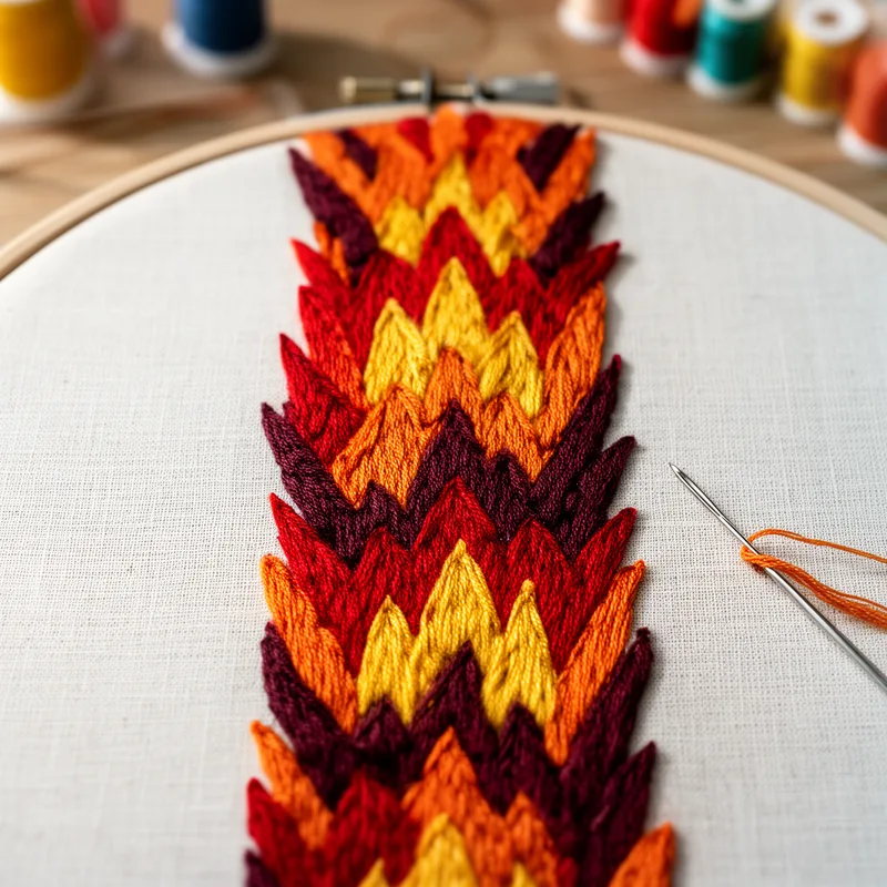 flame stitch