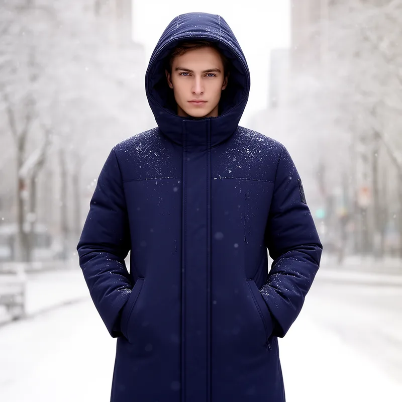 hooded coat