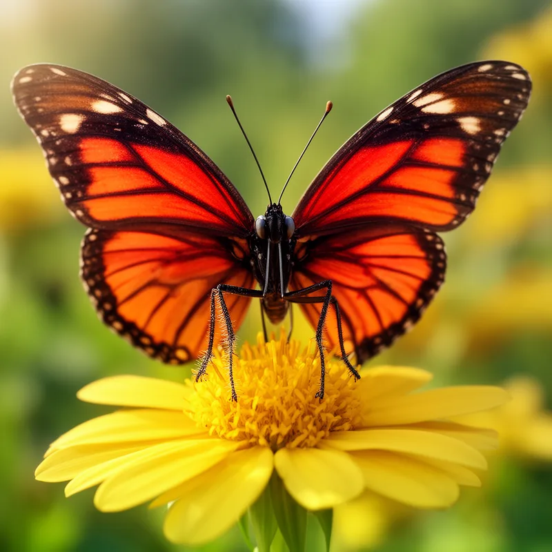 brush-footed butterfly