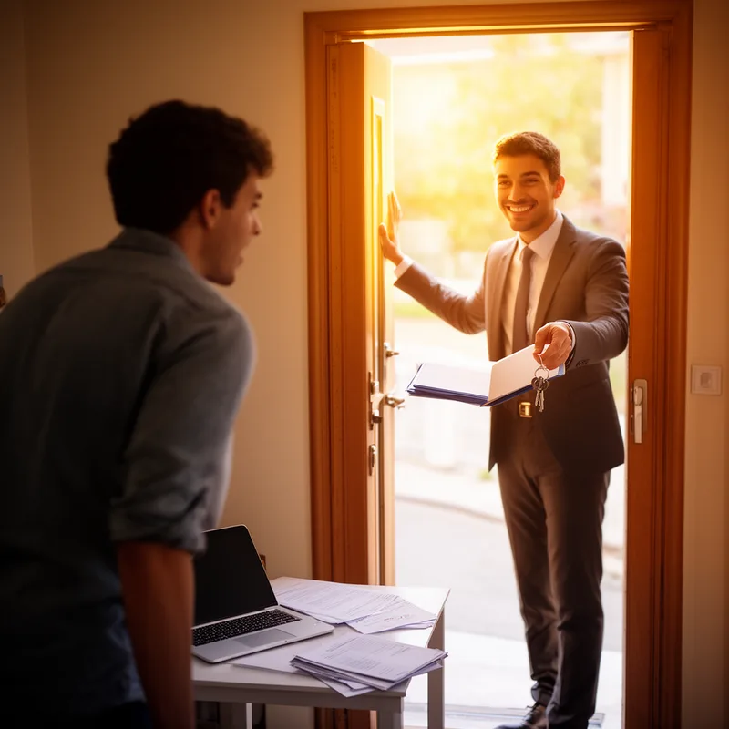 to knock at someone's door