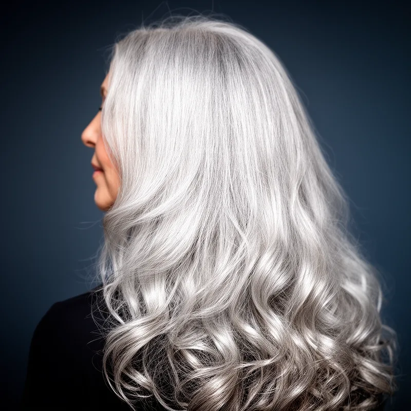 silvery-gray