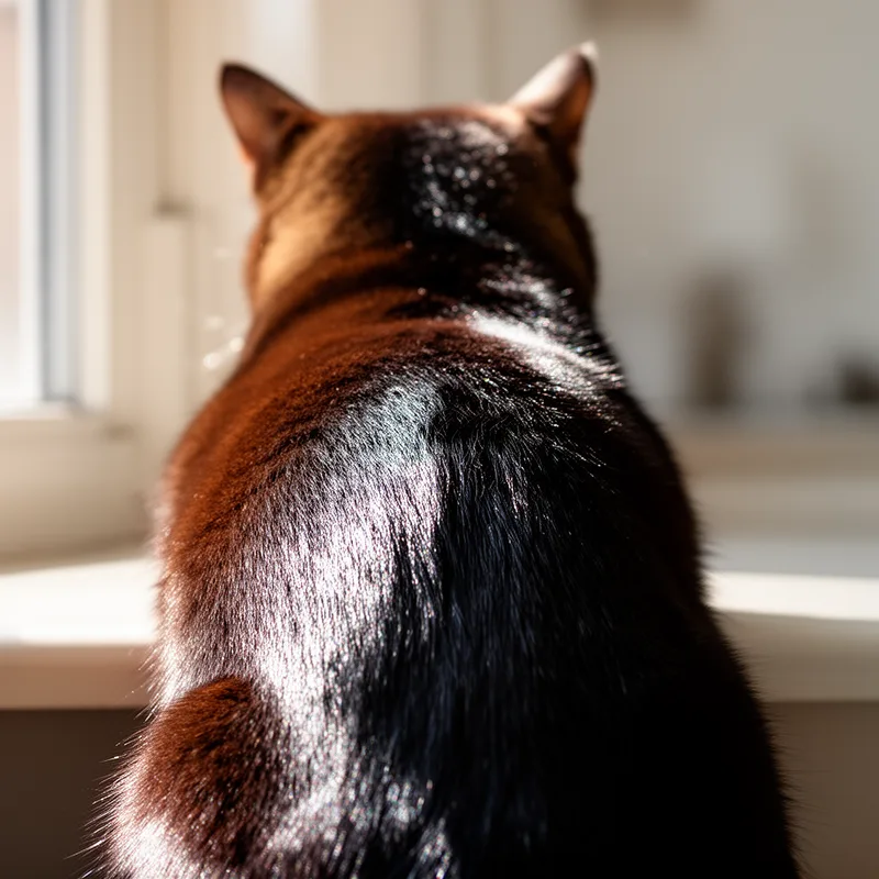 glossy-furred