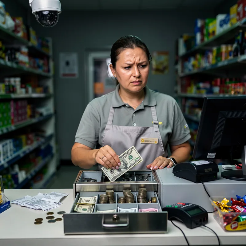 to hand in the till