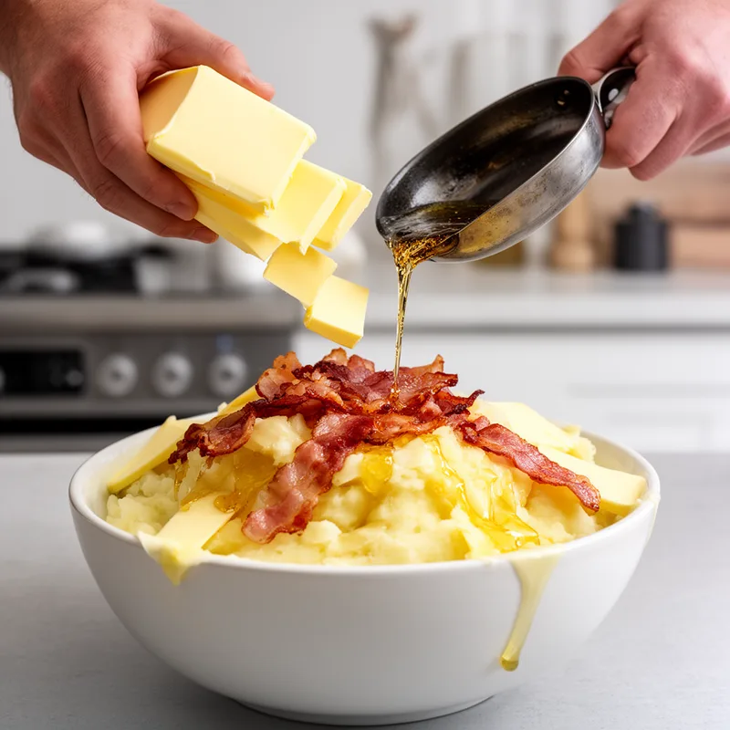 to lard up