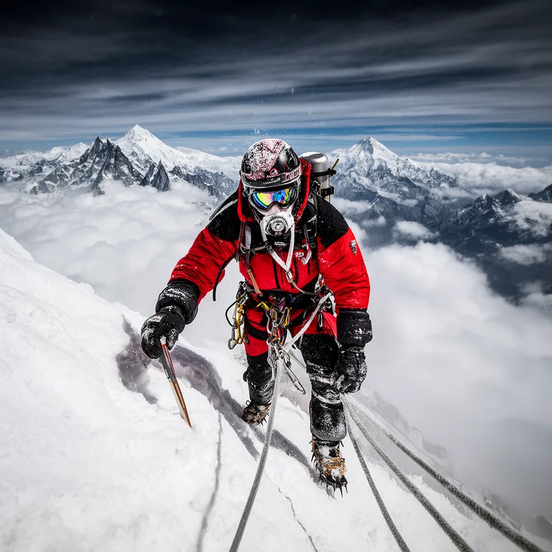 high-altitude climbing
