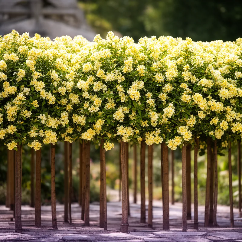 peacock flower fence