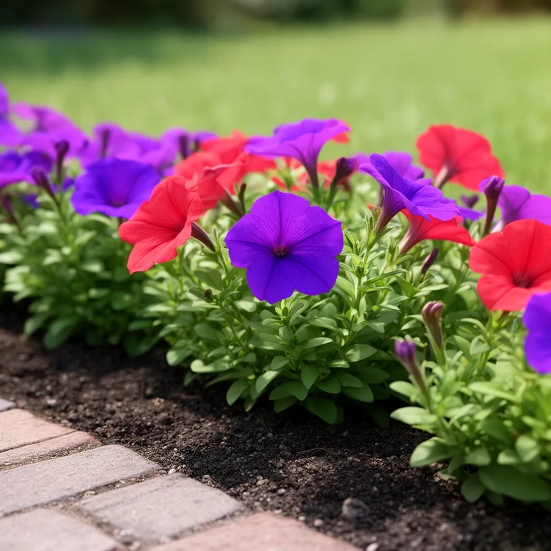 violet-flowered petunia