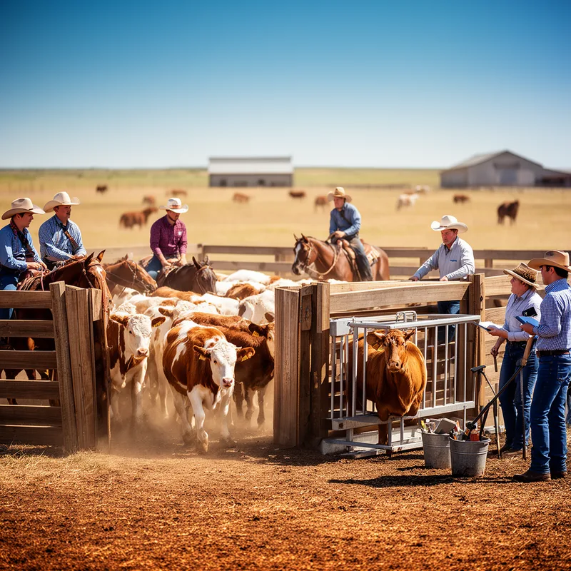 roundup of cattle